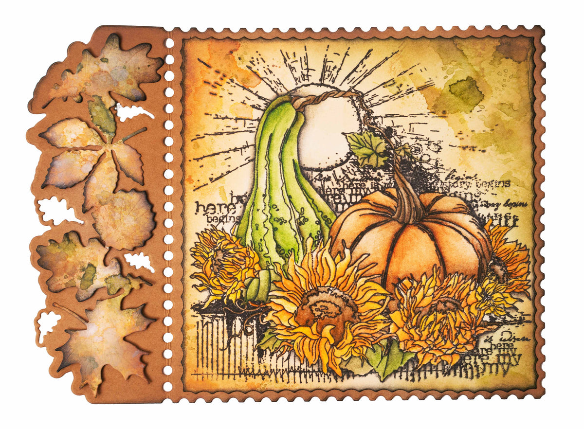 SL Clear Stamp Pumpkins Grunge Collection 122x122x3mm 1 PC nr.454