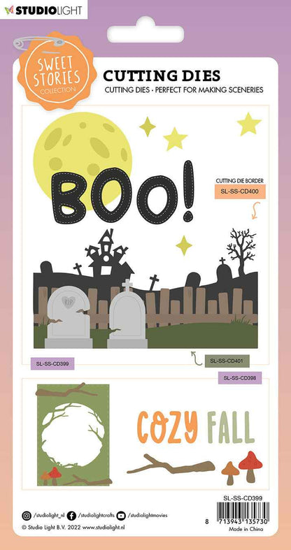 SS Cutting Die Boo! Sweet Stories 108x165x1mm 11 PC nr.399