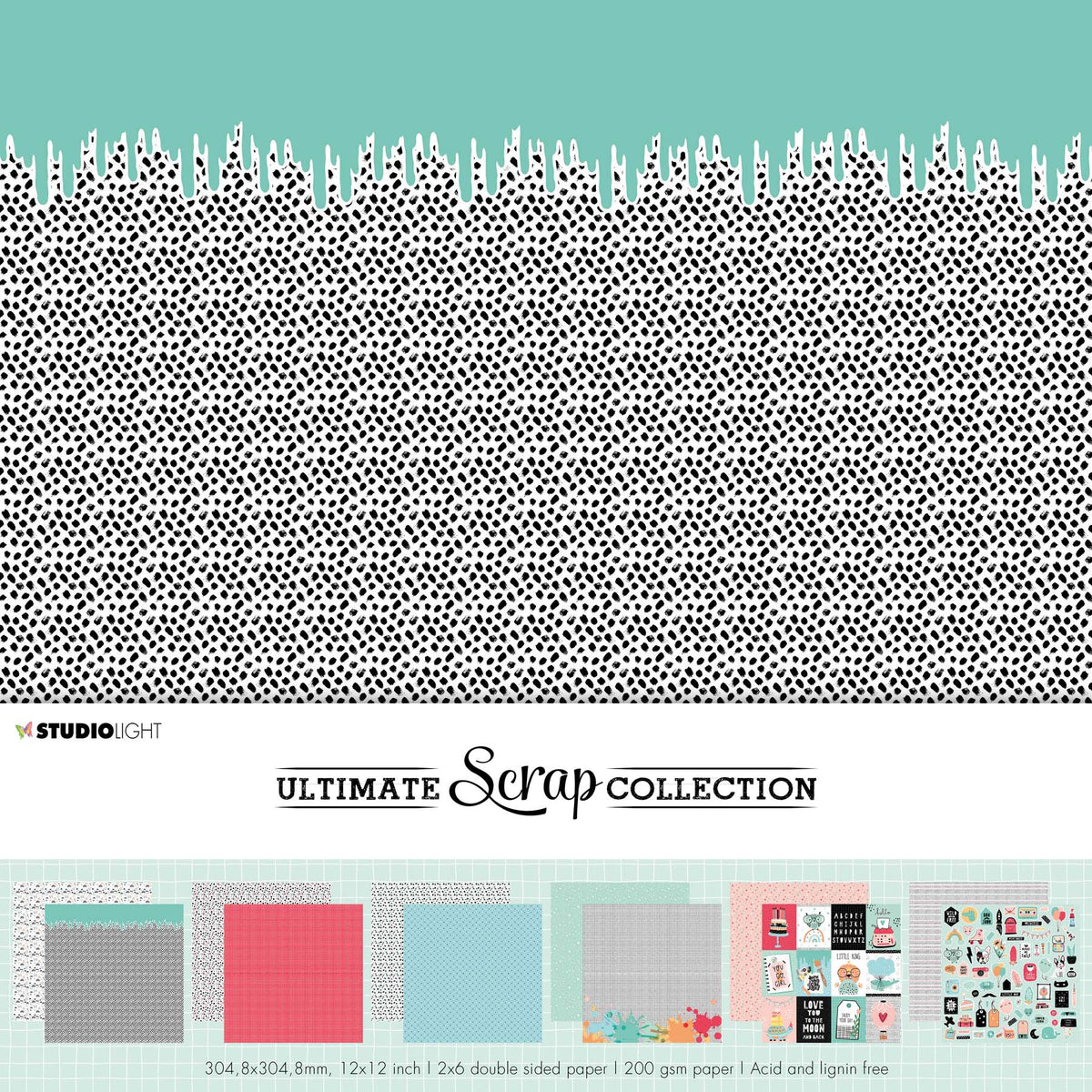 SL Paperset Background Paper Ultimate Scrap Collection 304,8x304,8x3mm 12 SH nr.6