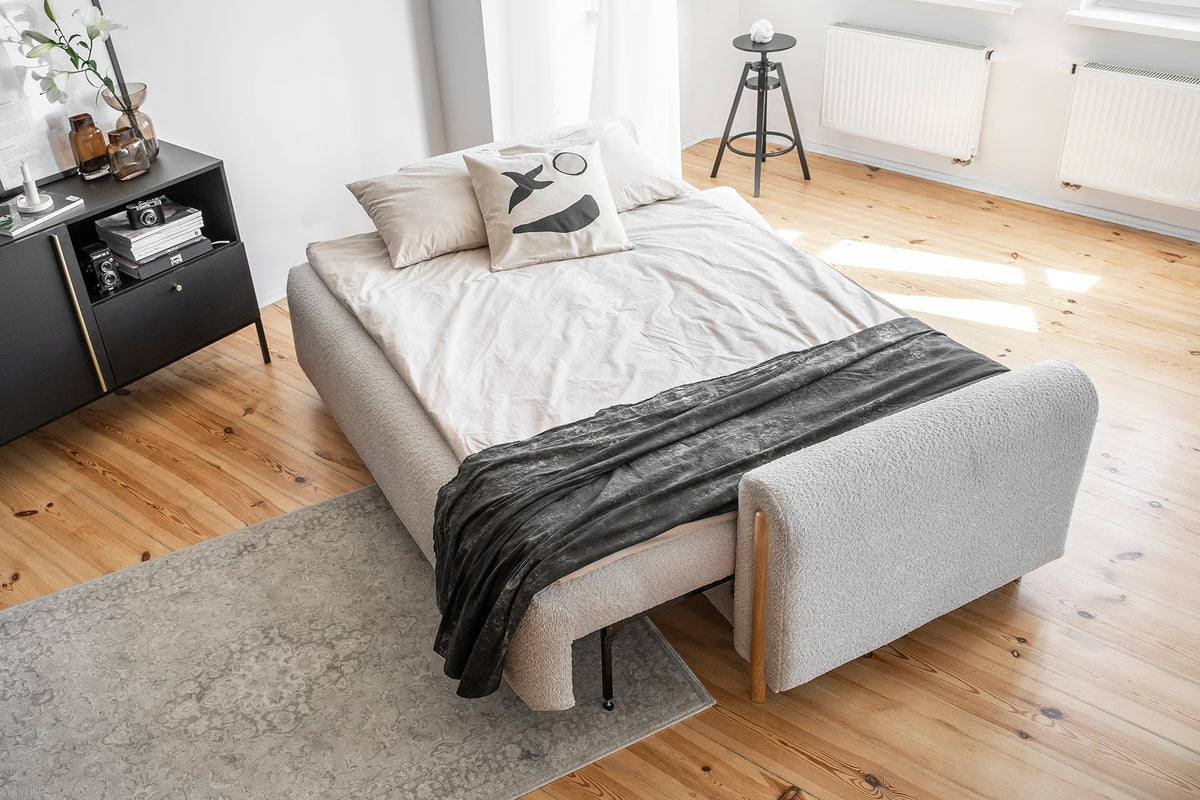 Arcadova 3 Seater Storage Sleeper Sofa - Grey