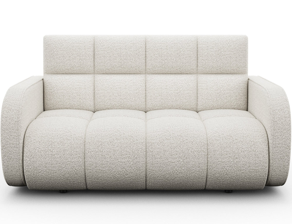Deverio 3 Seater Condo Size Storage Sleeper Sofa - White