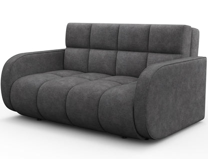 Deverio 3 Seater Condo Size Storage Sleeper Sofa - Dark Grey