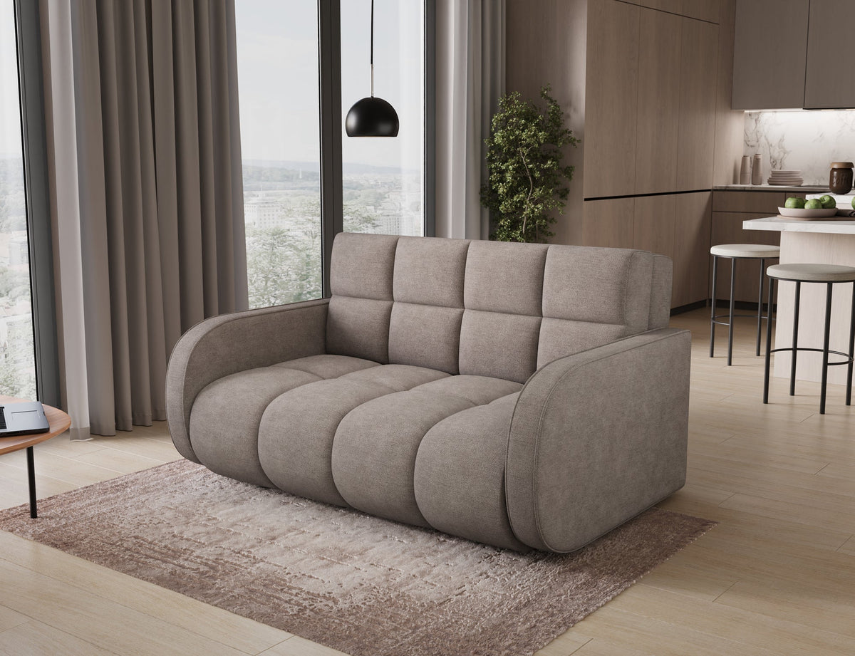 Deverio 3 Seater Condo Size Storage Sleeper Sofa - Mocha Brown
