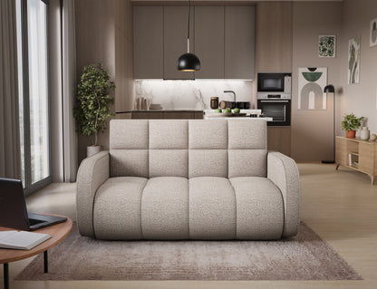 Deverio 3 Seater Condo Size Storage Sleeper Sofa - Beige