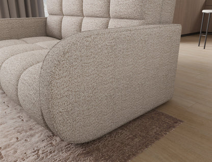 Deverio 3 Seater Condo Size Storage Sleeper Sofa - Beige