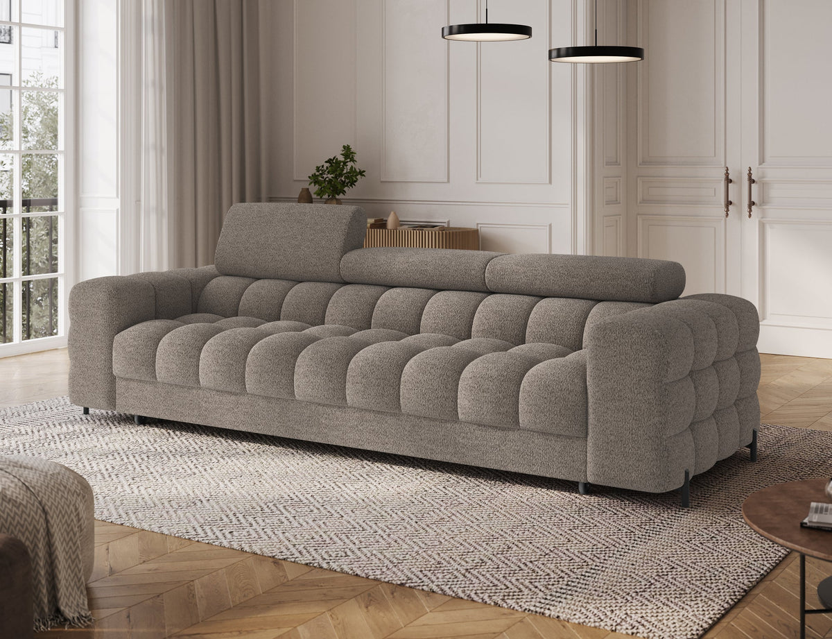 Festello 3 Seater Sleeper Sofa - Brown