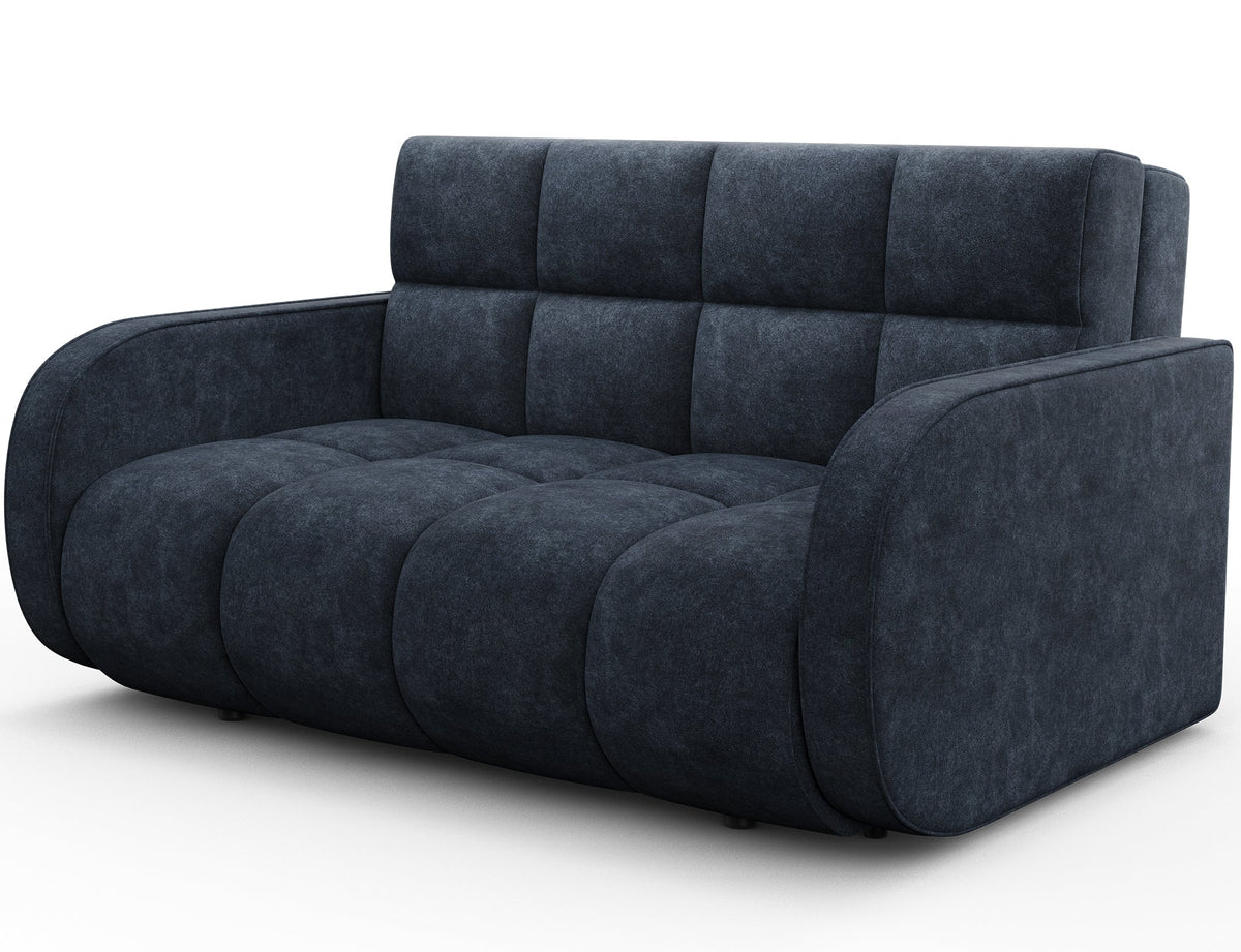 Deverio 3 Seater Condo Size Storage Sleeper Sofa - Navy Blue