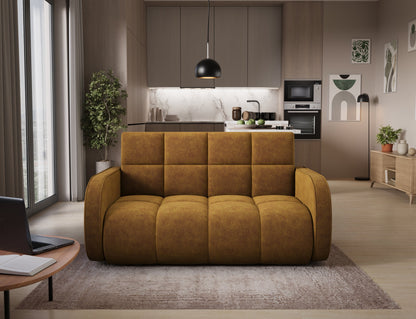 Deverio 3 Seater Condo Size Storage Sleeper Sofa - Mustard