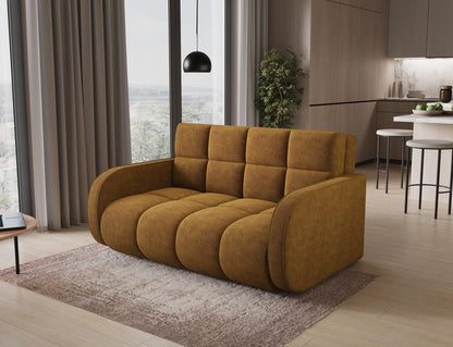 Deverio 3 Seater Condo Size Storage Sleeper Sofa - Mustard