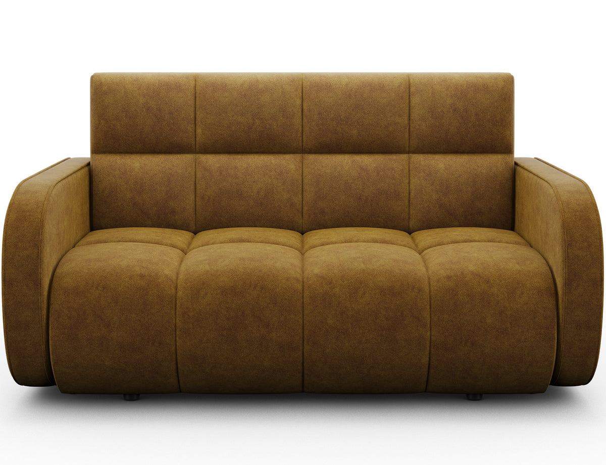 Deverio 3 Seater Condo Size Storage Sleeper Sofa - Mustard