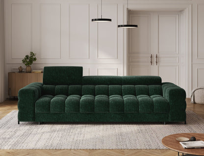 Festello 3 Seater Sleeper Sofa - Emerald Green