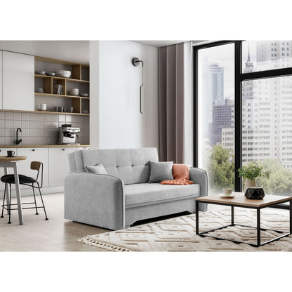 Laine Condo Style 2 Seater Storage Sleeper Sofa - Light Grey