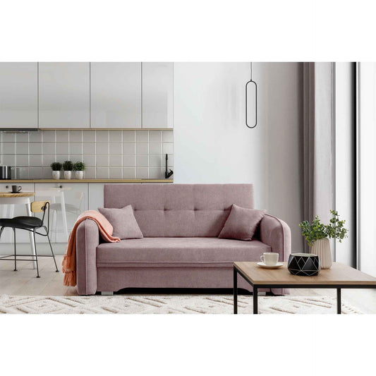 Laine Condo Style 2 Seater Storage Sleeper Sofa - Blush