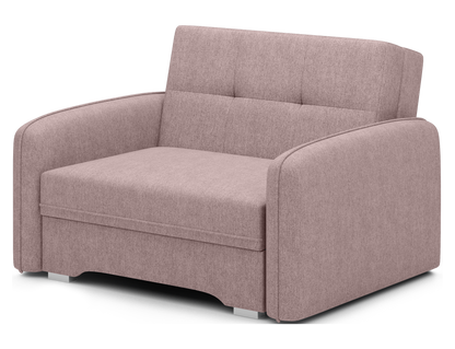 Laine Condo Style 1 Seater Storage Sleeper Sofa - Blush