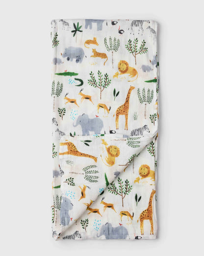 Muslin Swaddle - Safari Jungle
