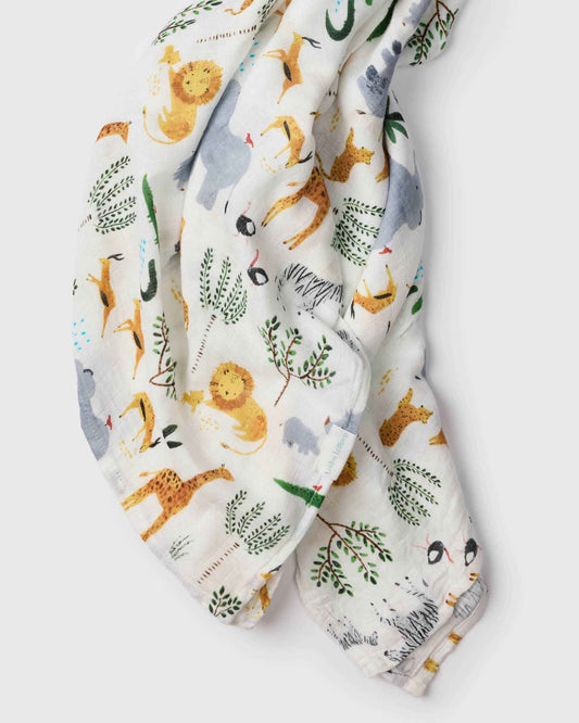 Muslin Swaddle - Safari Jungle
