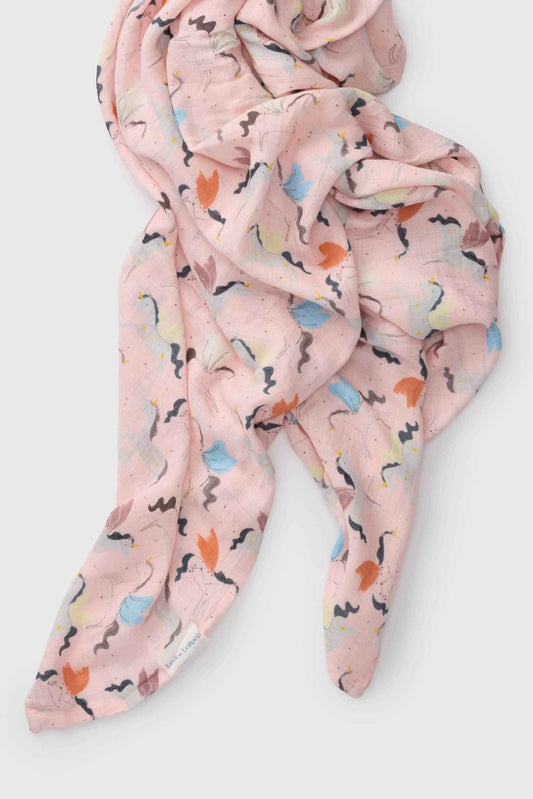 Muslin Swaddle - Unicorn Ballet