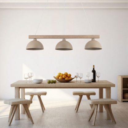 OSLO Scandinavian 3-Light Pendant Light for Dining Table & Kitchen Island
