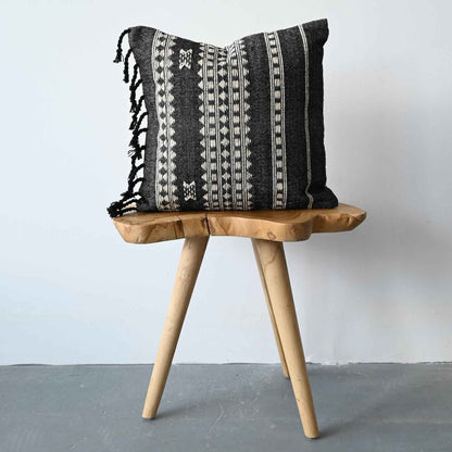BHUJODI PILLOW COVER - CHARCOAL