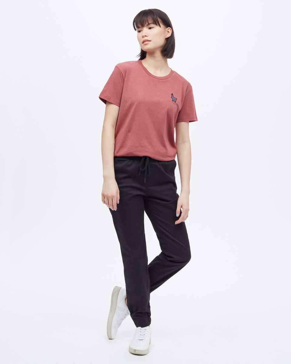 Peru Embroidered Llama T-Shirt
