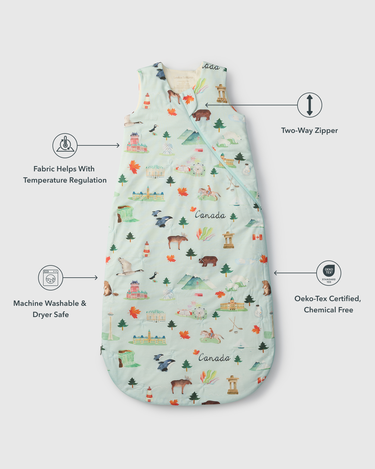 Baby Sleep Sack TENCEL™ 1.0 TOG - Canada