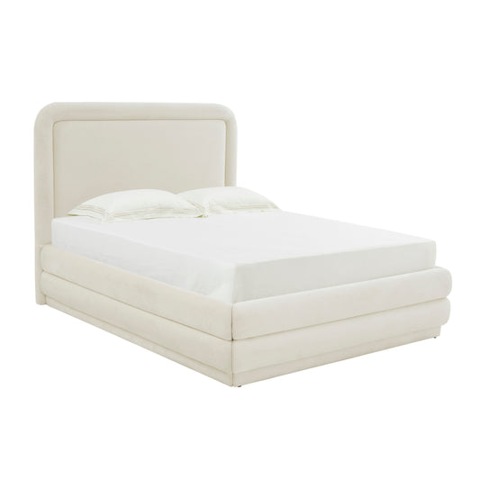 Dee Performance Grade Platform Velvet Bed - Multiple Colors Available