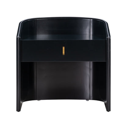 Cove 22" Lacquer Storage Drawer Nightstand - Multiple Colors Available