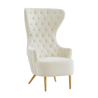 Sinaia Tufted Velvet Wingback Accent Chair - Multiple Color Options