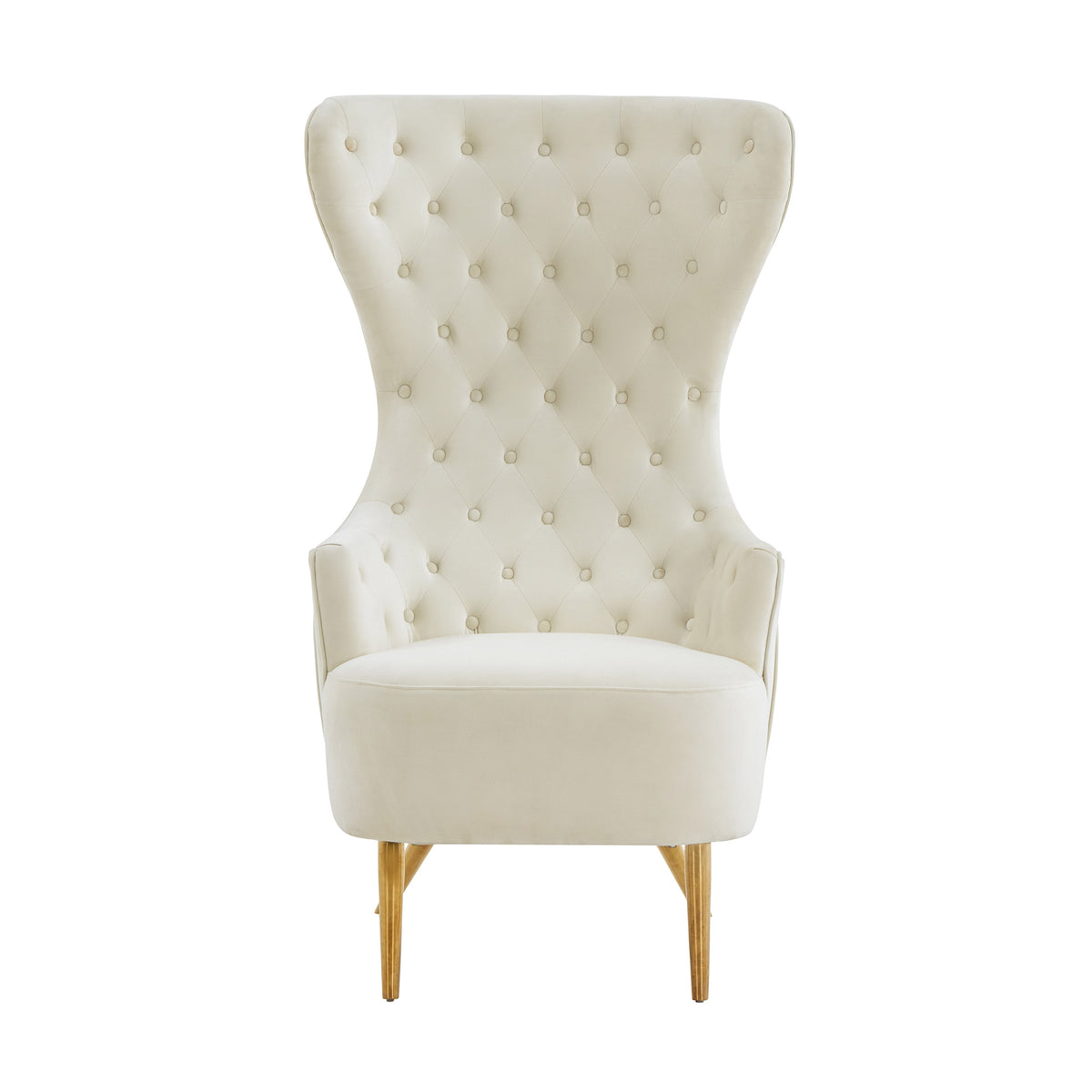 Sinaia Tufted Velvet Wingback Accent Chair - Multiple Color Options