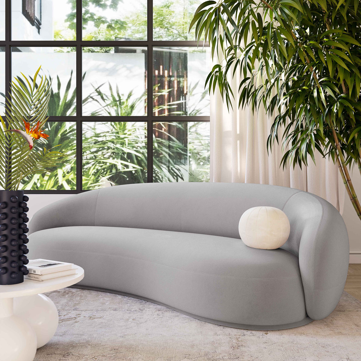 Mia Luxury Performance Grade Velvet Sofa - Multiple Colors Available