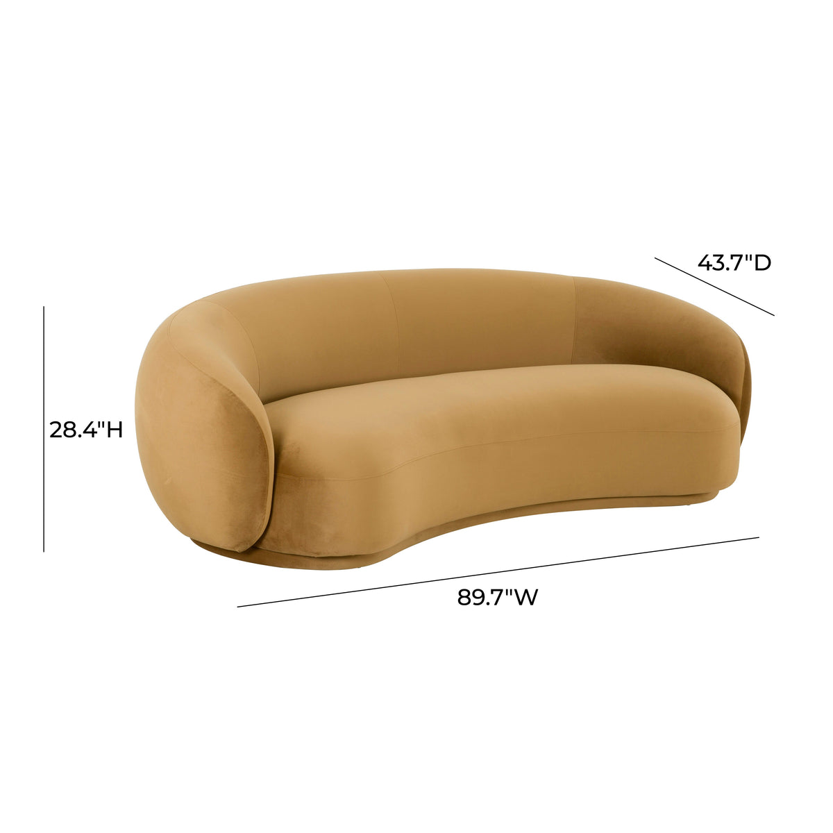 Mia Luxury Performance Grade Velvet Sofa - Multiple Colors Available