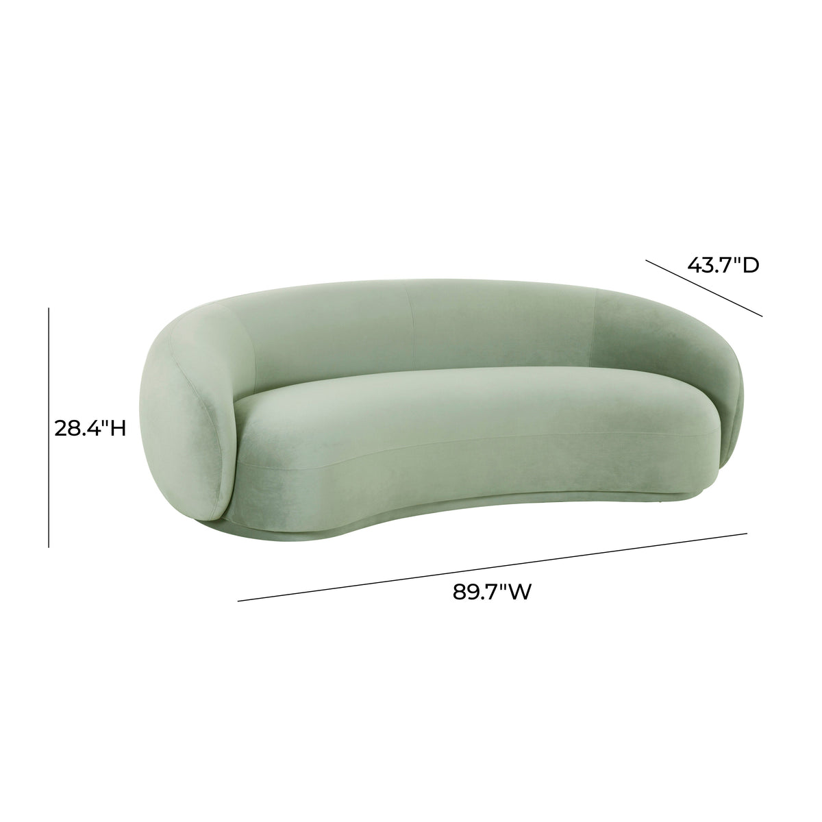 Mia Luxury Performance Grade Velvet Sofa - Multiple Colors Available