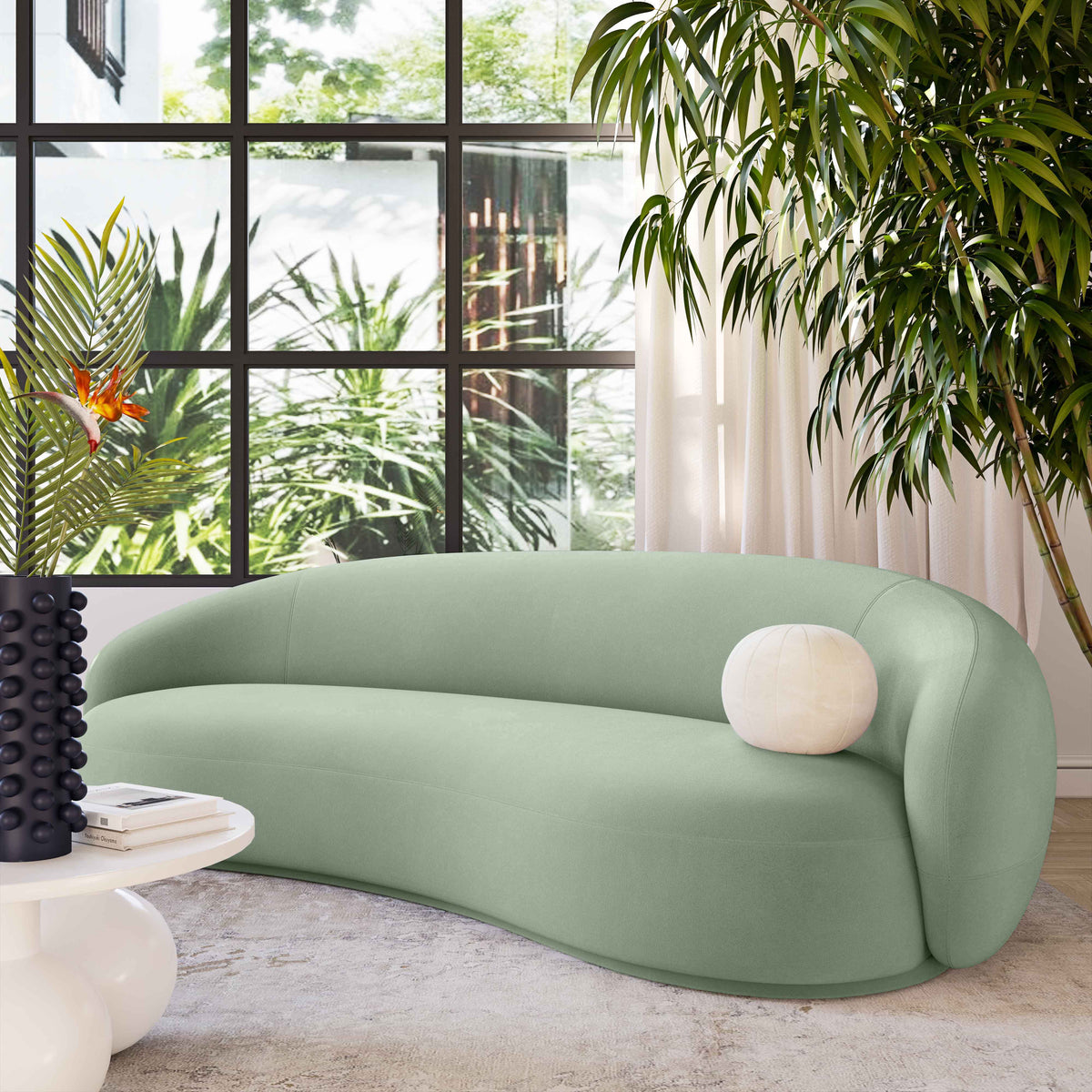 Mia Luxury Performance Grade Velvet Sofa - Multiple Colors Available