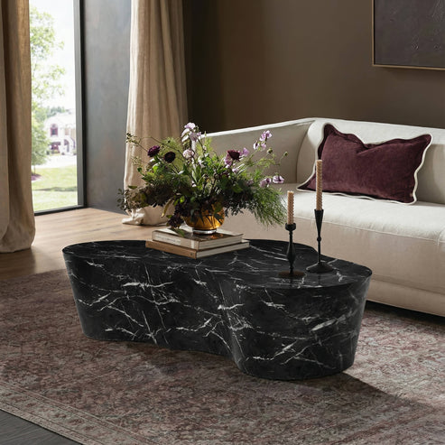 Eileen 59" Indoor/Outdoor Concrete Coffee Table - Multiple Options
