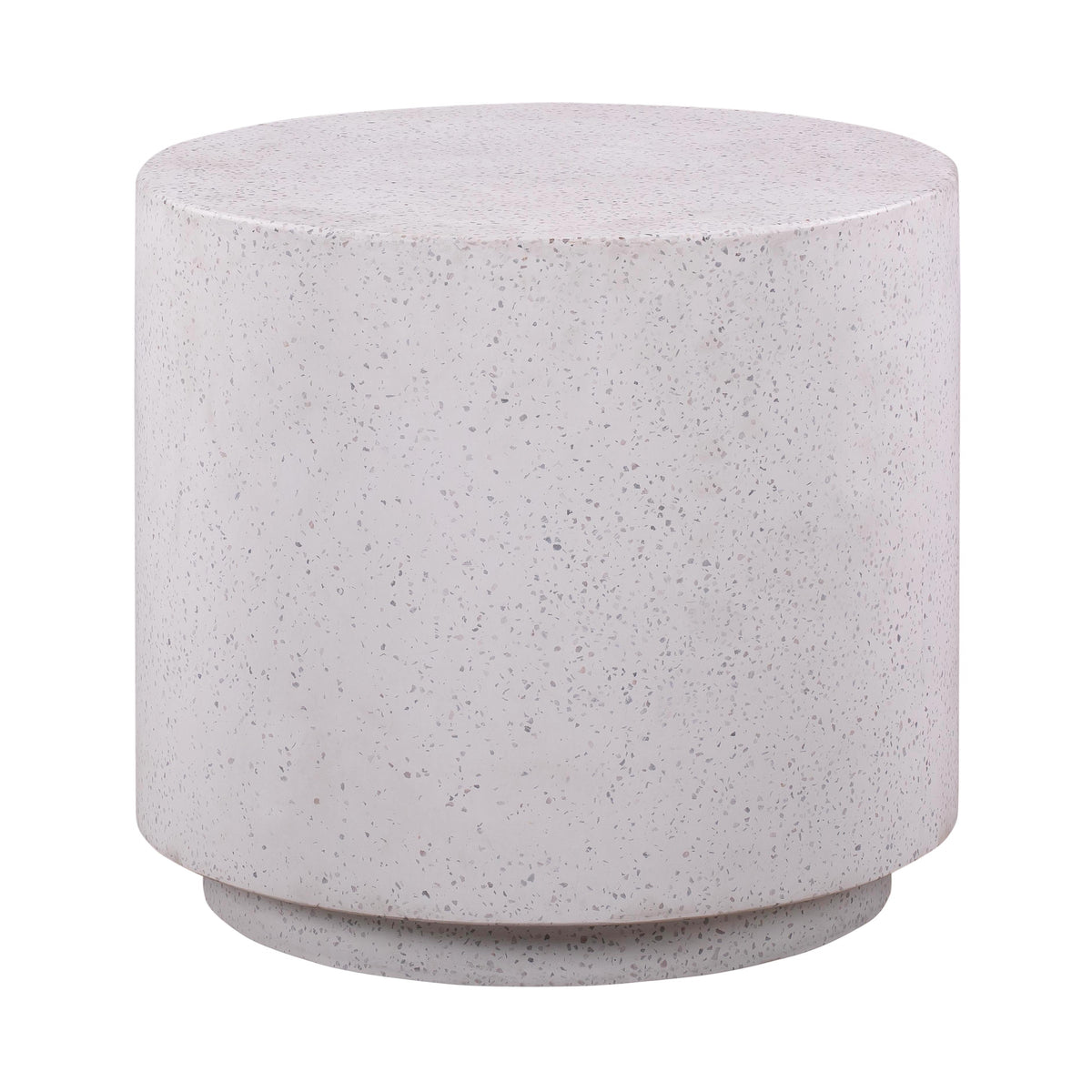 Sunbay Indoor/Outdoor Speckled Round Concrete Side Table