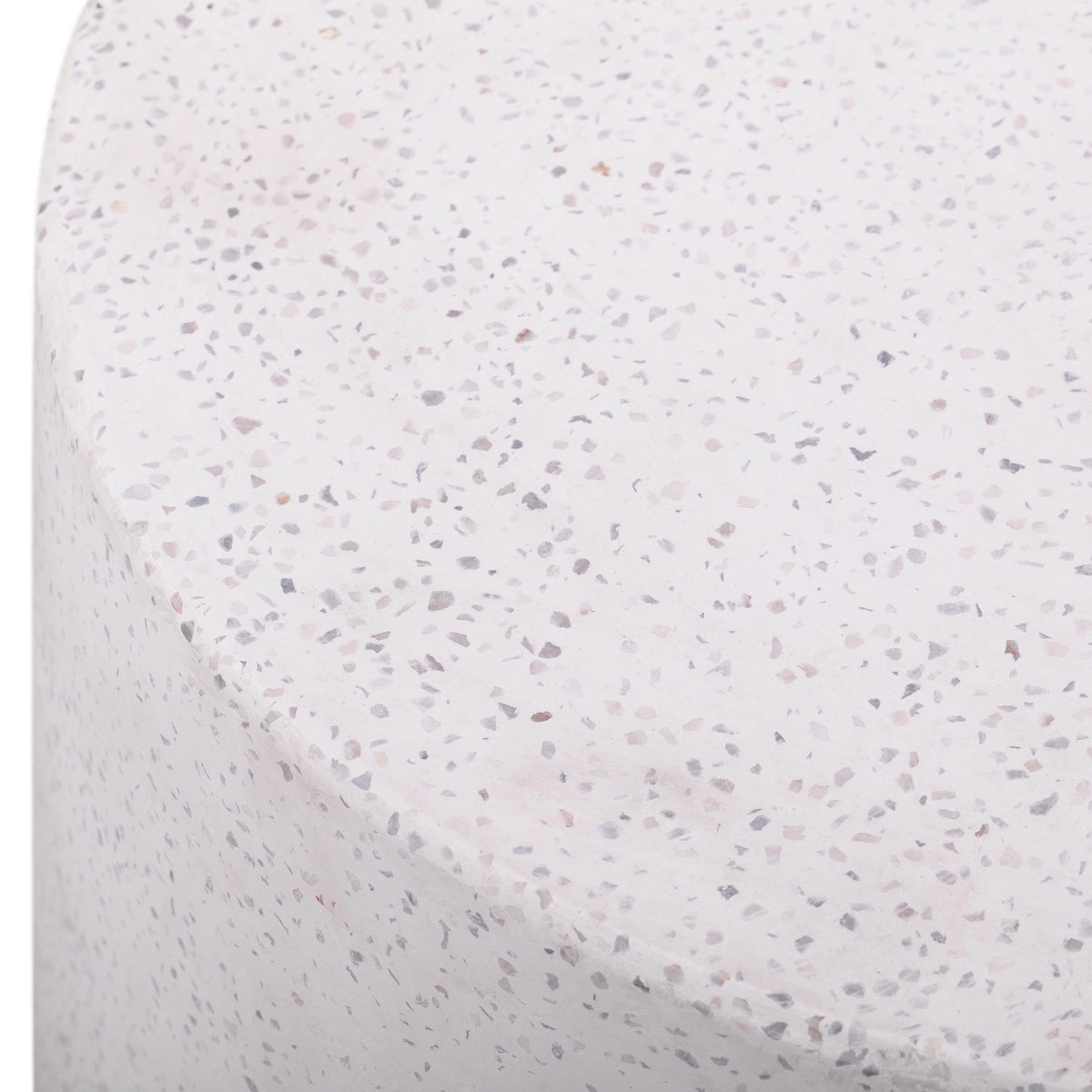 Sunbay Indoor/Outdoor Speckled Round Concrete Side Table