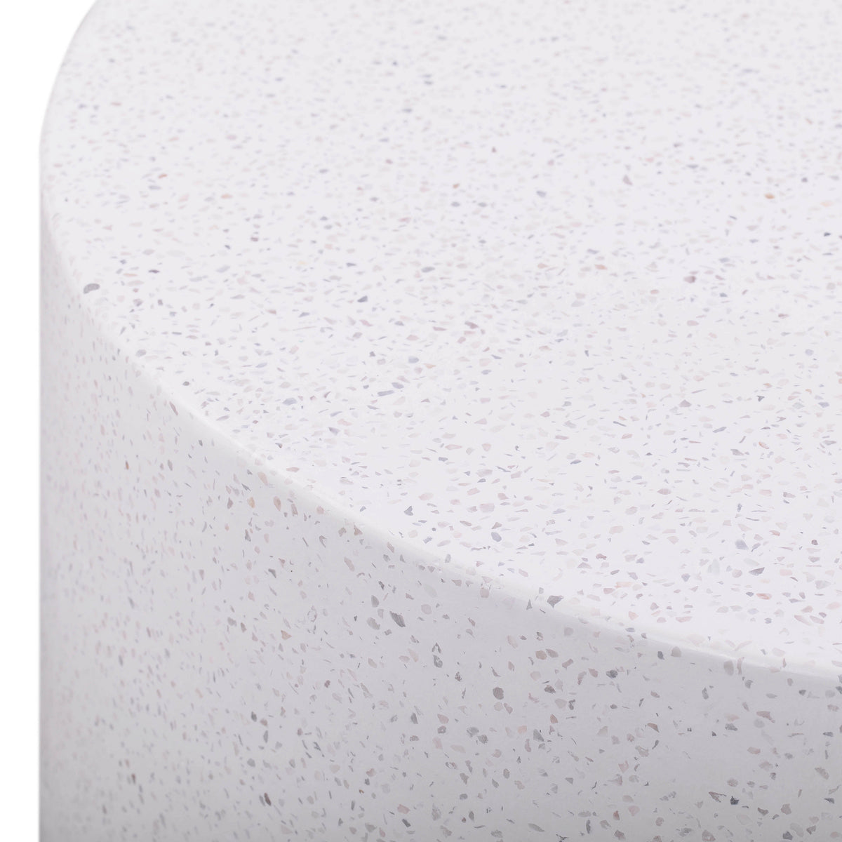 Sunbay Indoor/Outdoor Speckled Round Concrete Coffee Table