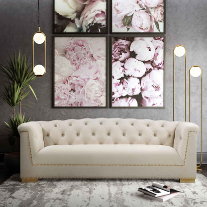 Tulcea Luxury Velvet Tufted Sofa - Multiple Colors Available