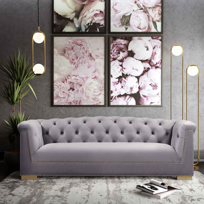 Tulcea Luxury Velvet Tufted Sofa - Multiple Colors Available
