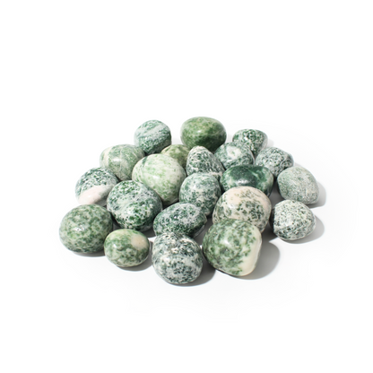 Green Spot Jasper Tumbled Stone