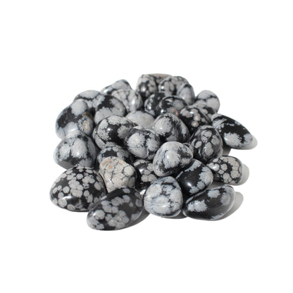 Obsidian Snowflake Tumbled Stones