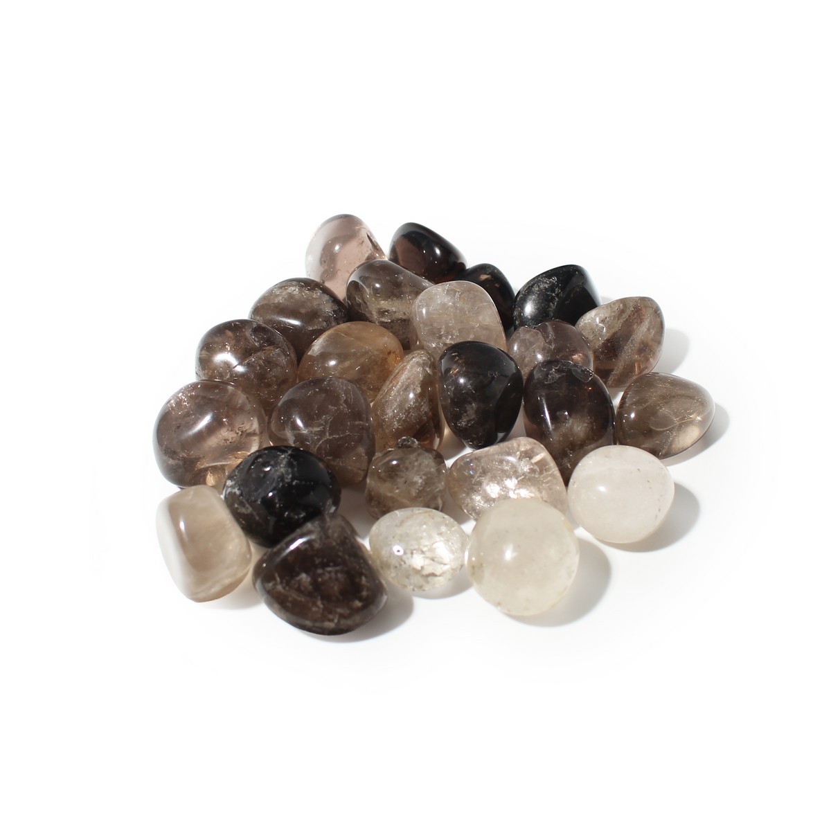 Smoky Quartz Tumbled Stone - Light/Dark