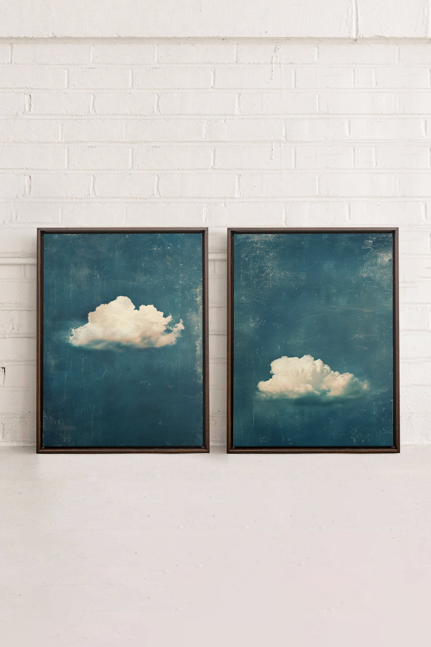 TWILIGHT BLUE SET (2 Oeuvres sur toile étirée)