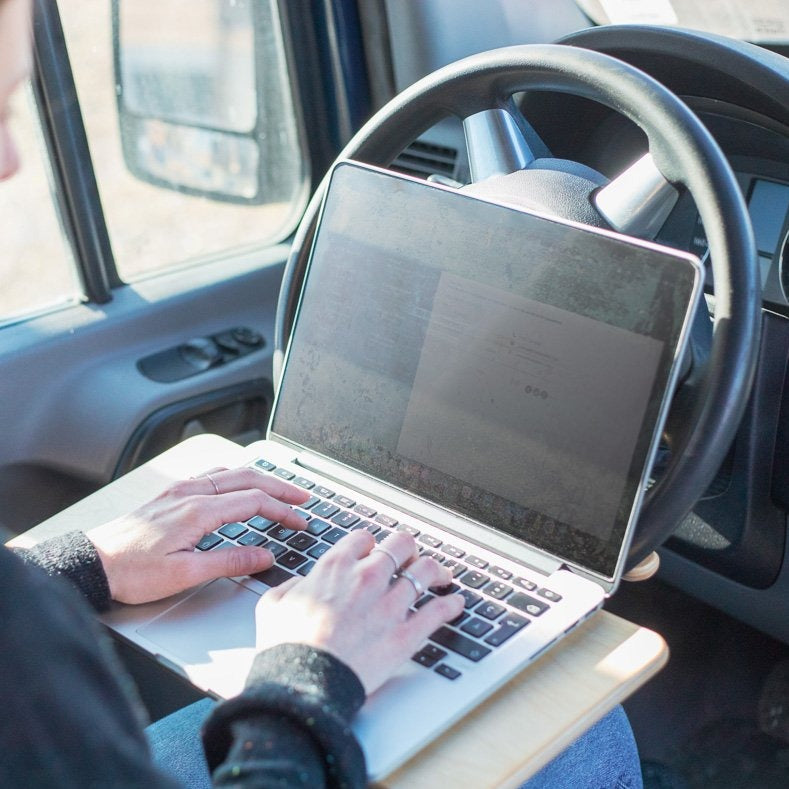 Tablette à volant en bois pour la voiture