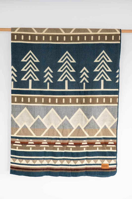 Tree Line Throw Blanket - Alpine Crest