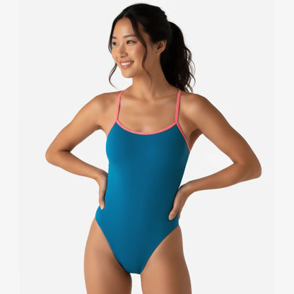 Tropic Open-Back One-Piece Performance Swimsuit by Norca
