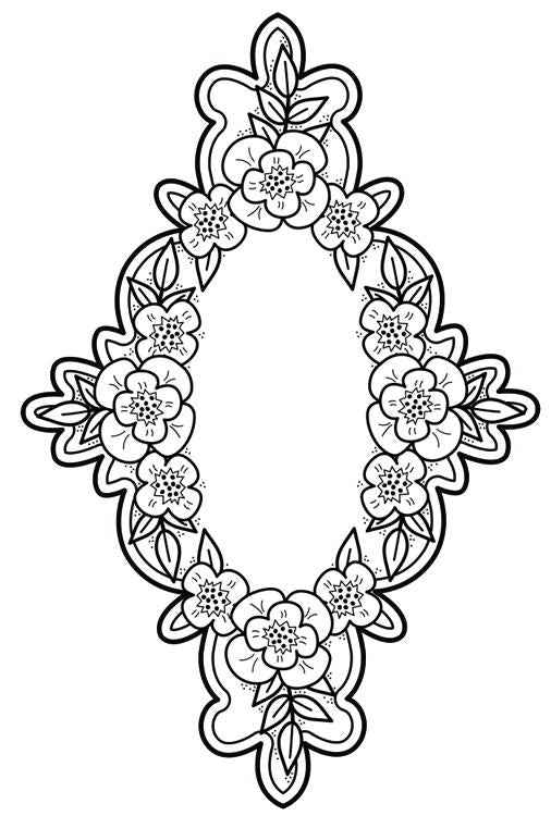 Creative Expressions Victoria's Garden Pre Cut Stamp