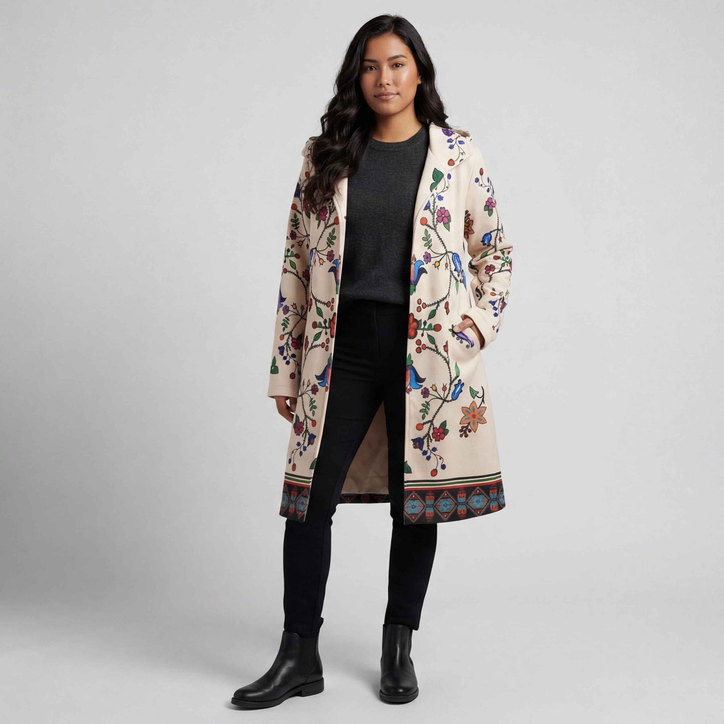 OLDTRIBES™ Ivory Winter Long Coat