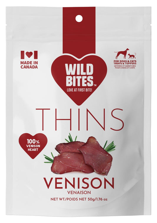 Venison Heart Thins Dog & Cat Treats