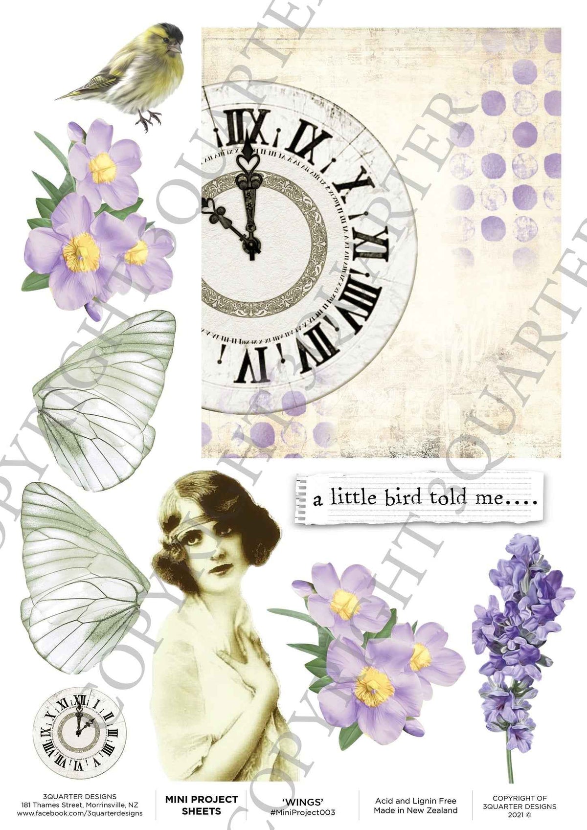 3Quarter Designs Wings Mini Project Sheet